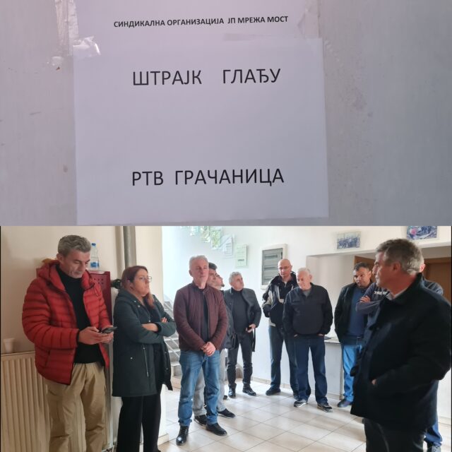 Foto MC - strajk gladju RTV Gracanica