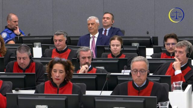 Specijalizovana veća Kosova u Hagu - Hašim Tači pred izricanje prvostepene presude, septembar 2026 (Foto printskrin Jutjub Specijalizovana veča Kosova)
